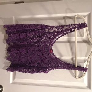 Purple Crop Top